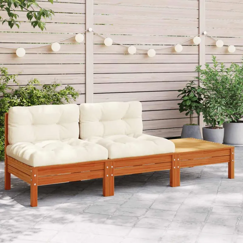 Dvivietė sodo sofa su pagalvėlėmis ir pakoja
