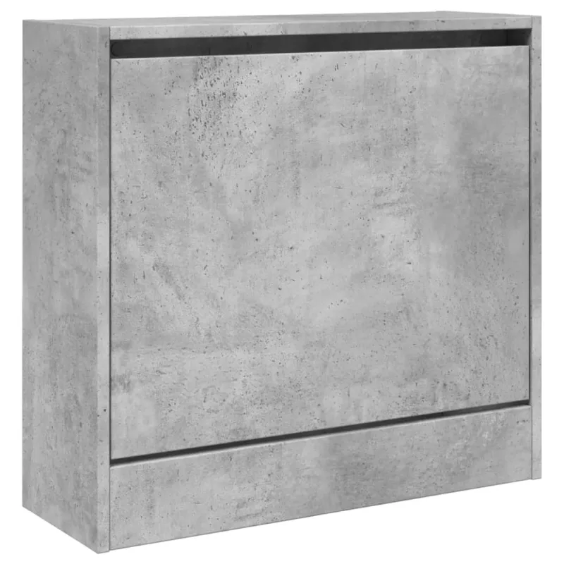 Spintelė batams, betono pilka, 60x21x57cm, apdirbta mediena
