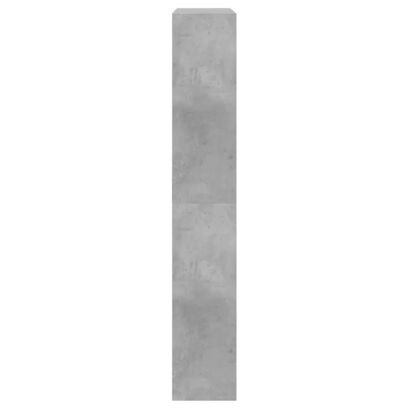 Spintelė batams, betono pilka, 80x21x125,5cm, apdirbta mediena