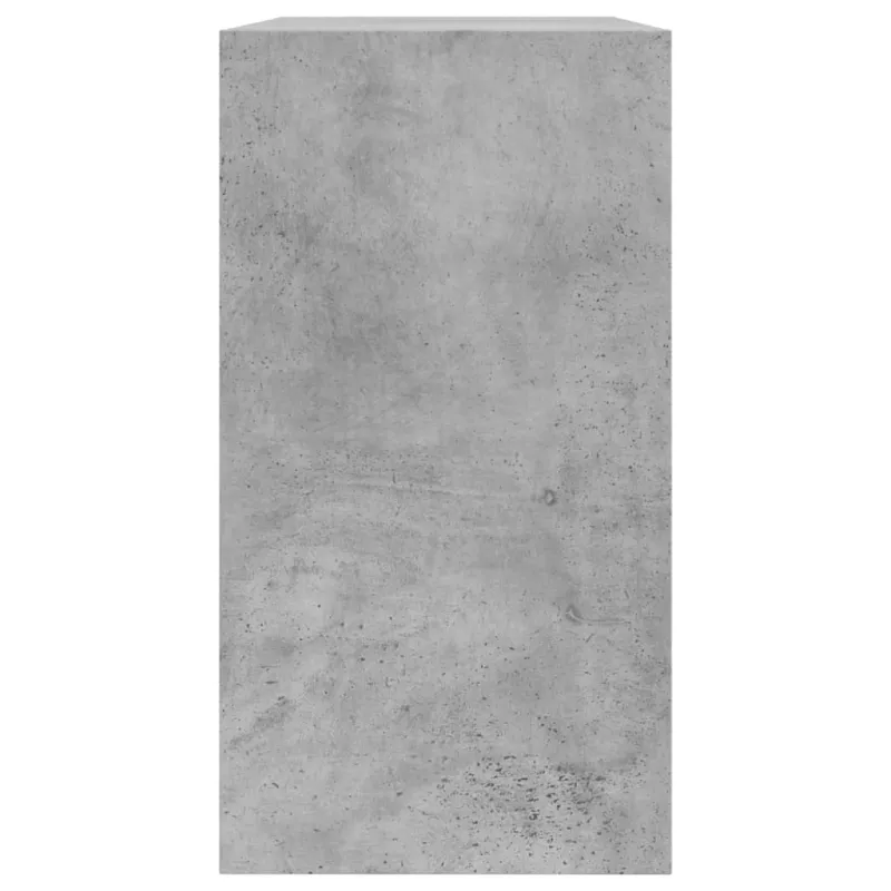Spintelė batams, betono pilka, 80x34x63cm, apdirbta mediena