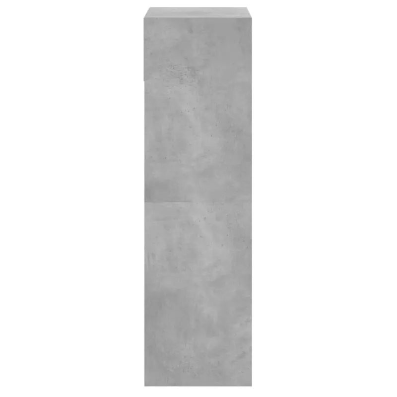 Spintelė batams, betono pilka, 60x34x116cm, apdirbta mediena