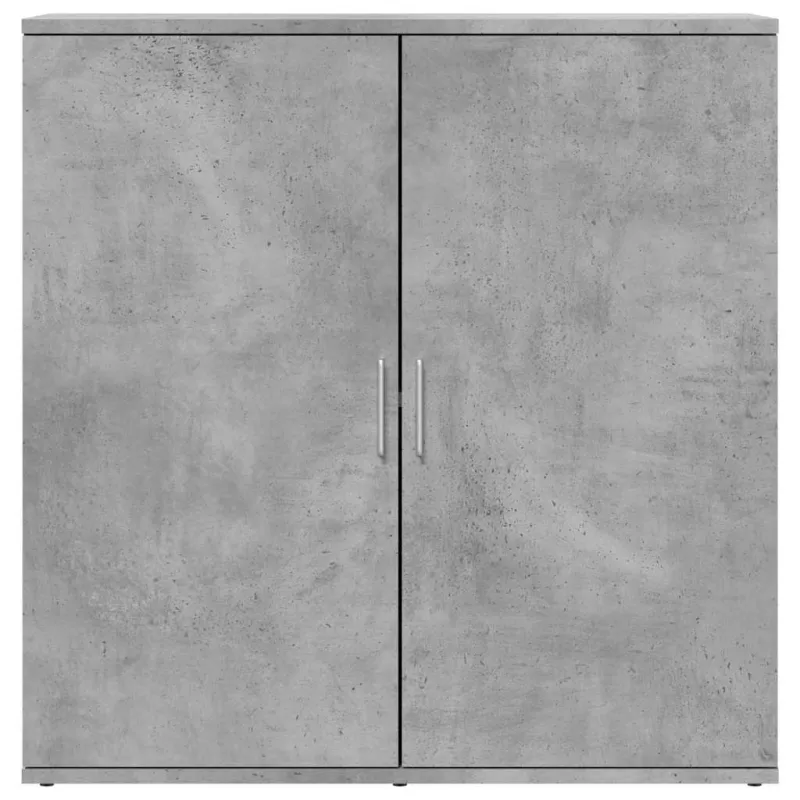 Šoninė spintelė, betono pilka, 79x38x80cm, apdirbta mediena