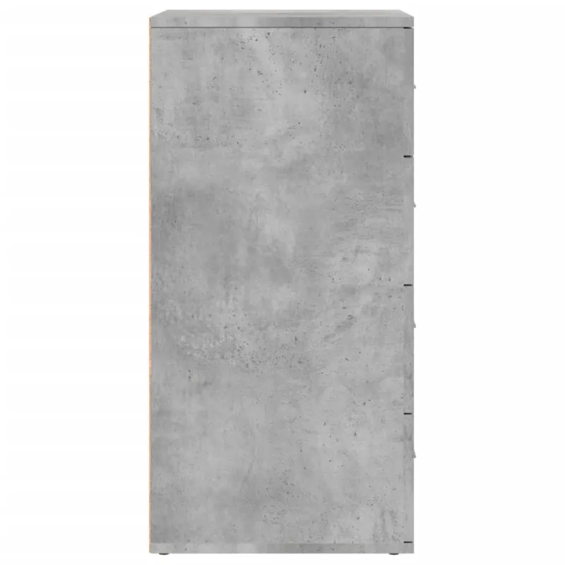 Šoninė spintelė, betono pilka, 60x39x80cm, apdirbta mediena