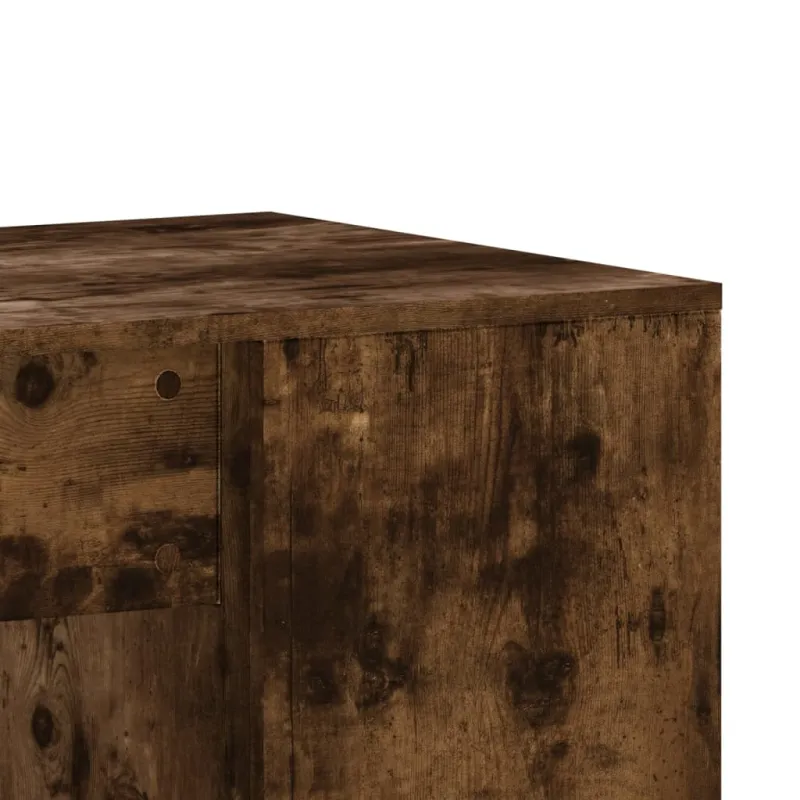Rašomasis stalas, dūminio ąžuolo, 102x50x75cm, apdirbta mediena