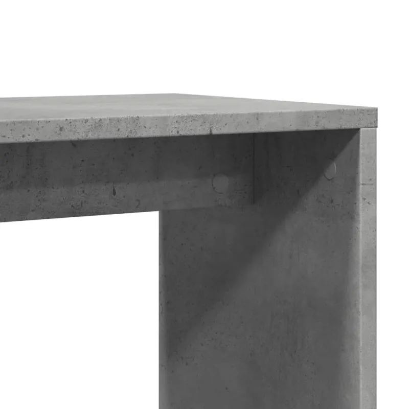 Šoniniai staliukai, 2vnt., betono, 50x30x50cm, apdirbta mediena