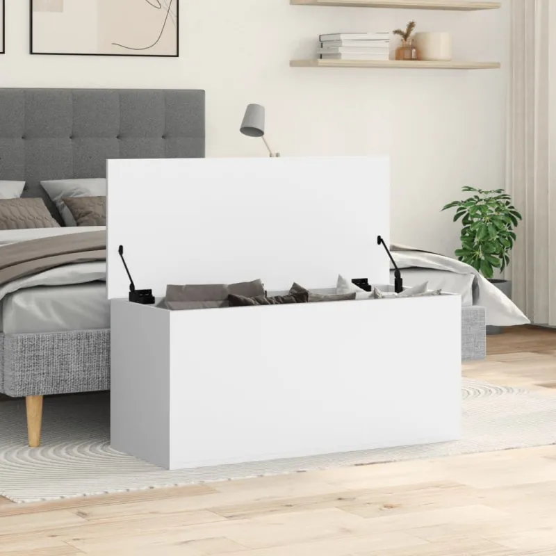 Daiktadėžė, baltos spalvos, 100x42x46cm, apdirbta mediena