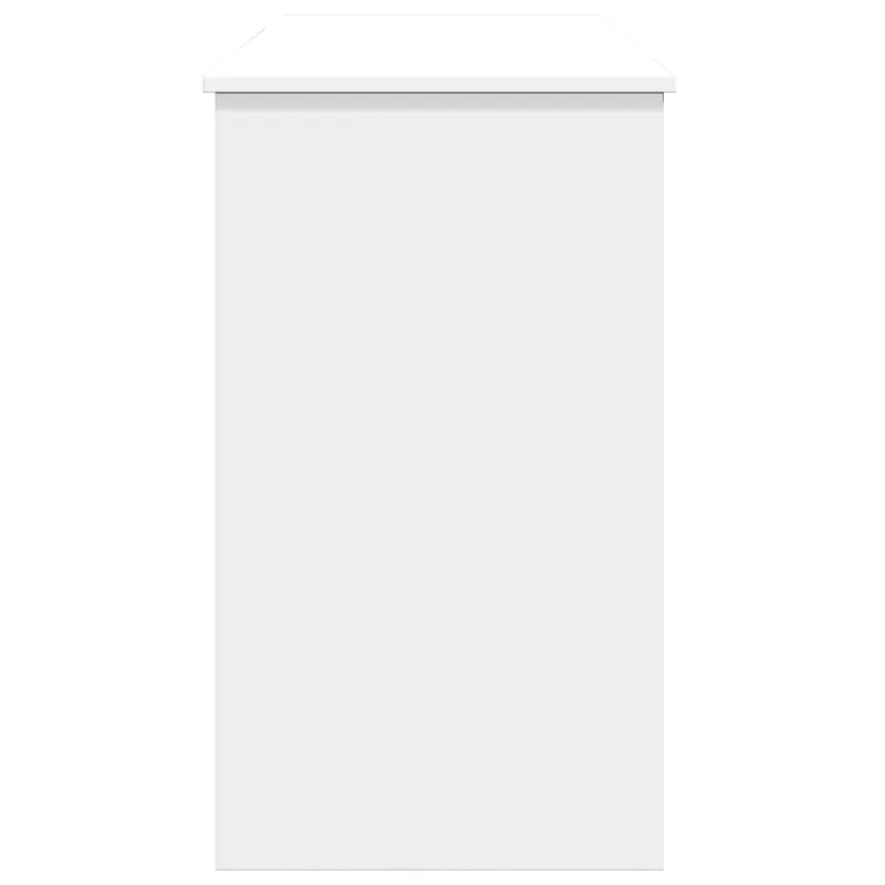 Kosmetinis staliukas su veidrodžiu, baltas, 100x45x76cm