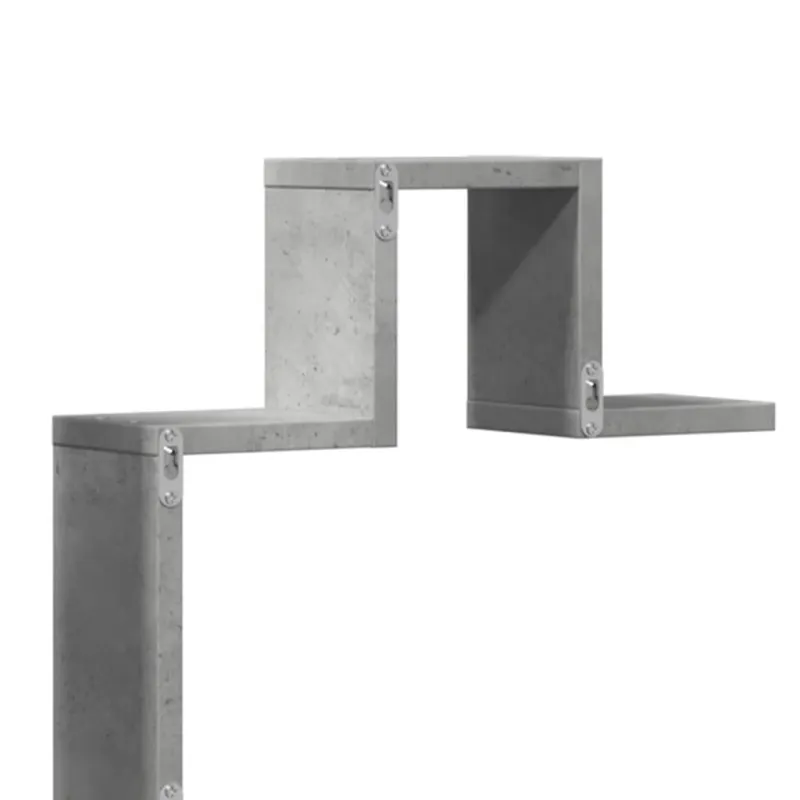 Sieninė lentyna, betono pilkos spalvos, 104,5x10x43cm, MDP