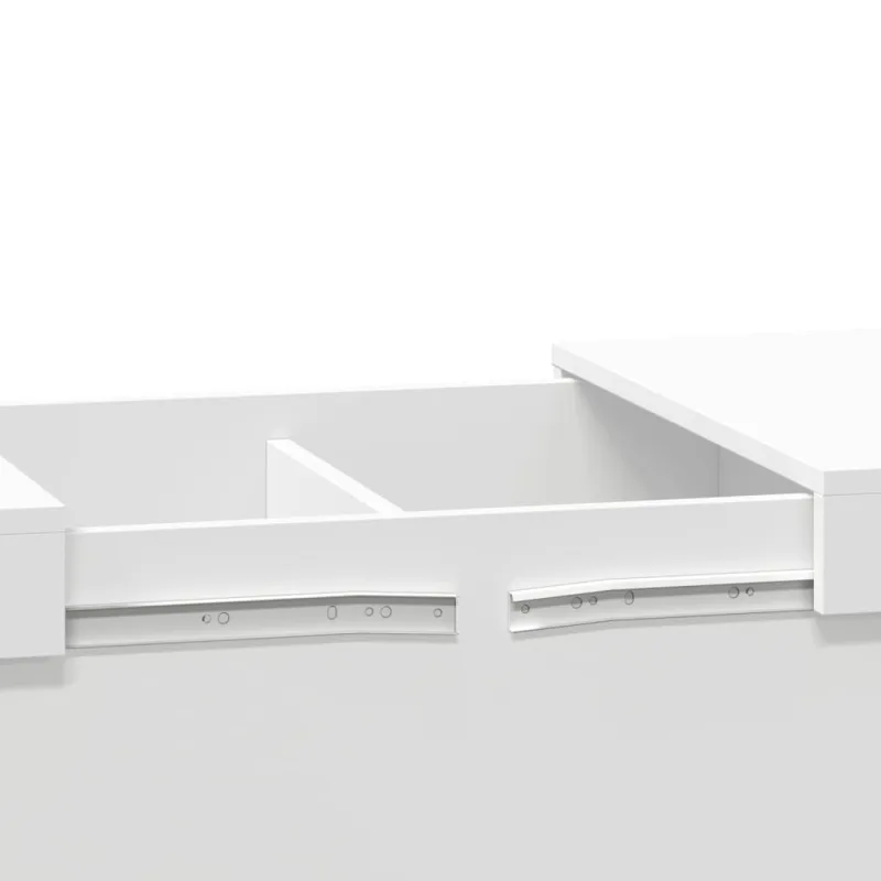 Kavos staliukas, baltos spalvos, 100x55x40cm, apdirbta mediena