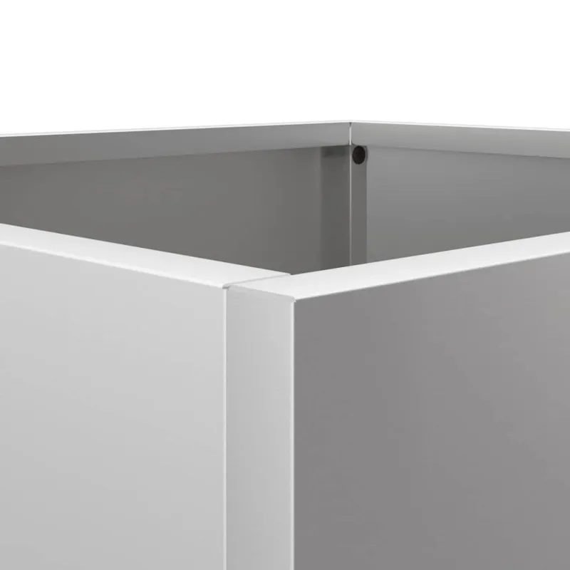 Lovelis, sidabrinis, 32x29x75cm, galvanizuotas plienas