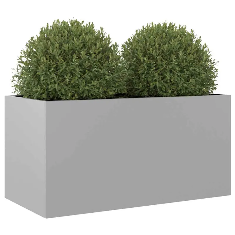 Lovelis, sidabrinės spalvos, 62x30x29cm, galvanizuotas plienas