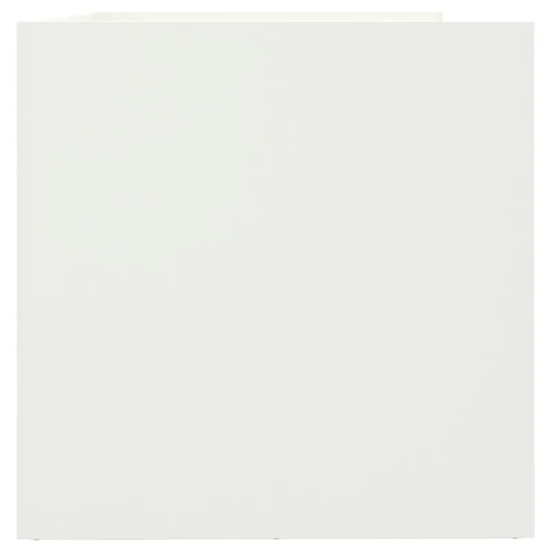 Lovelis, baltos spalvos, 62x47x46cm, plienas