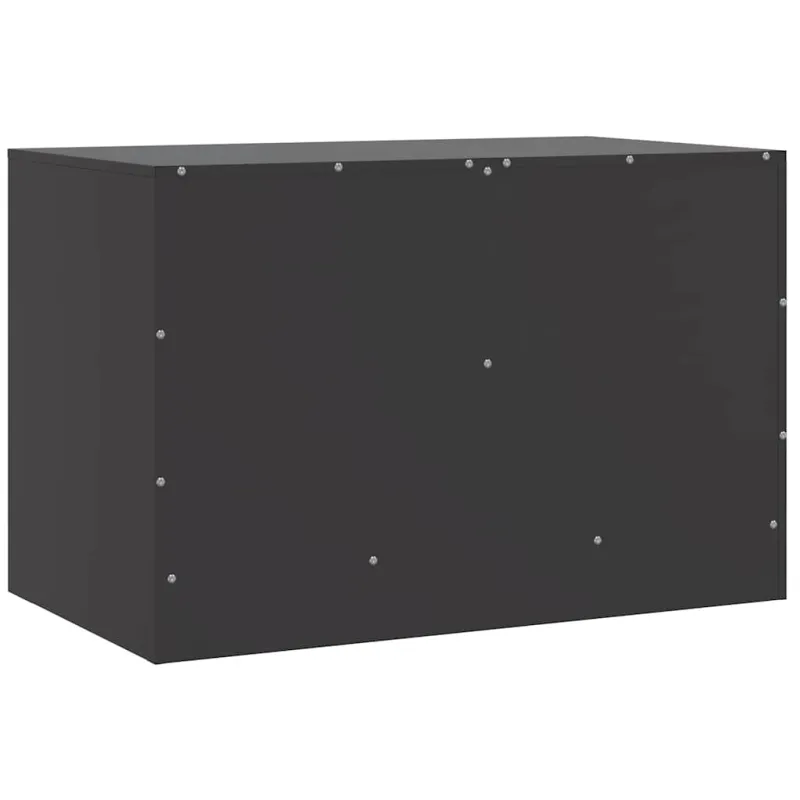 Televizoriaus spintelės, 2vnt., juodos, 67x39x44cm, plienas