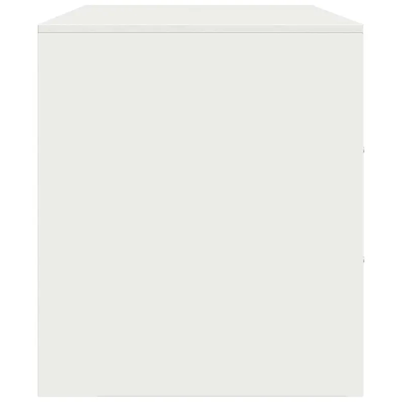 Televizoriaus spintelės, 2vnt., baltos, 67x39x44cm, plienas