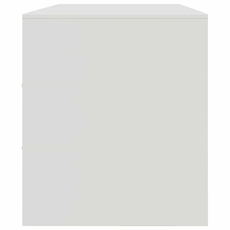 Televizoriaus spintelė, baltos spalvos, 99x39x44cm, plienas