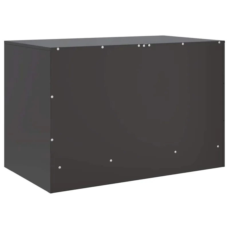 Televizoriaus spintelės, 2vnt., juodos, 67x39x44cm, plienas