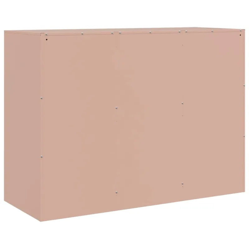 Šoninė spintelė, rožinės spalvos, 99x39x73cm, plienas