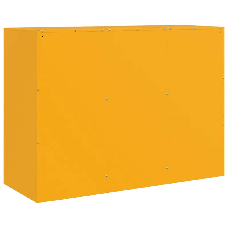 Šoninė spintelė, garstyčių geltona, 99x39x73cm, plienas