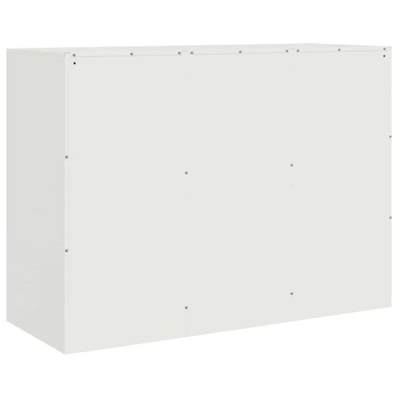 Šoninė spintelė, baltos spalvos, 99x39x73cm, plienas