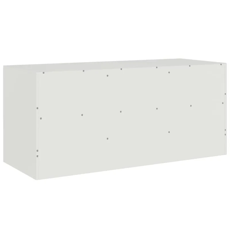 Televizoriaus spintelė, baltos spalvos, 99x39x44cm, plienas