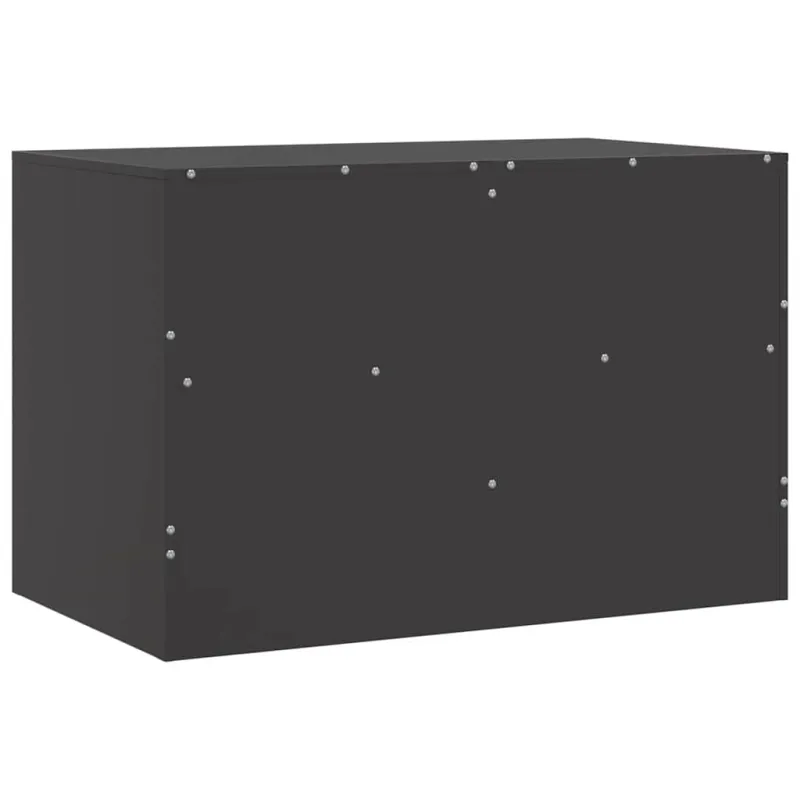 Televizoriaus spintelės, 2vnt., juodos, 67x39x44cm, plienas