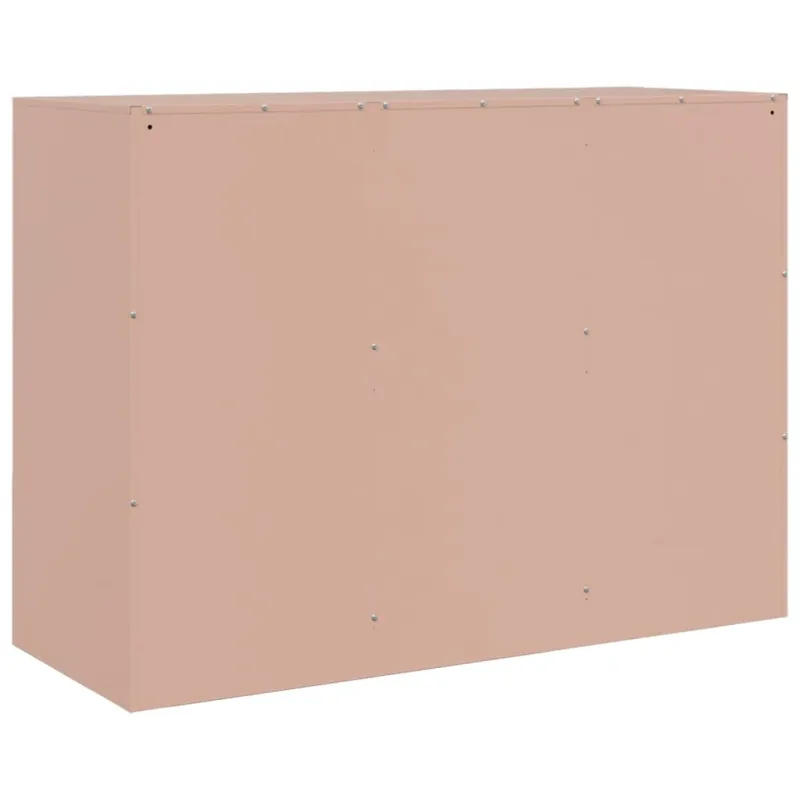Šoninė spintelė, rožinės spalvos, 99x39x73cm, plienas
