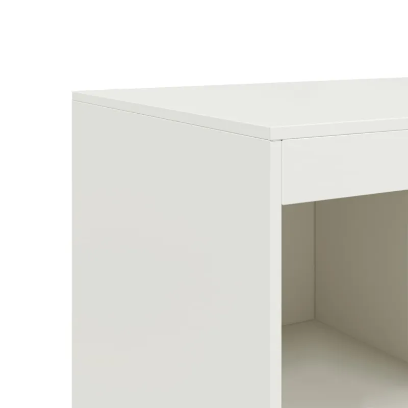 Komoda, baltos spalvos, 67x39x95cm, plienas