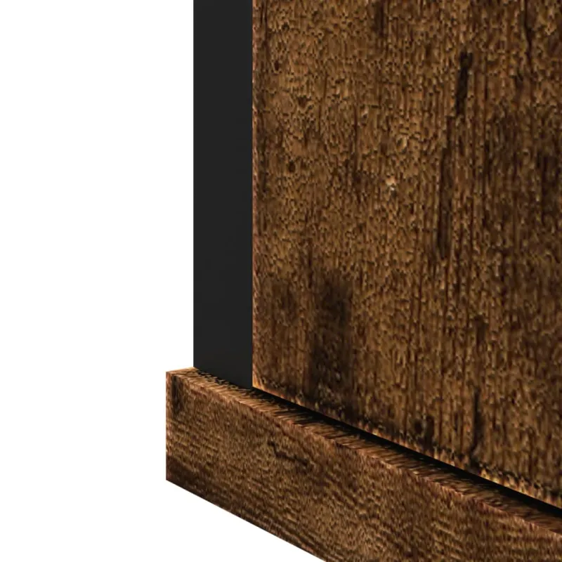 Veidrodinė vonios spintelė, dūminio ąžuolo, 42x12x60cm, mediena