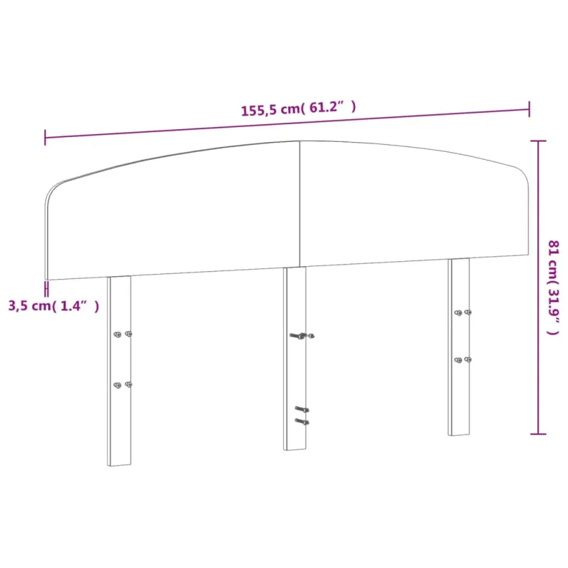 Galvūgalis, vaško rudos spalvos, 150cm, pušies medienos masyvas