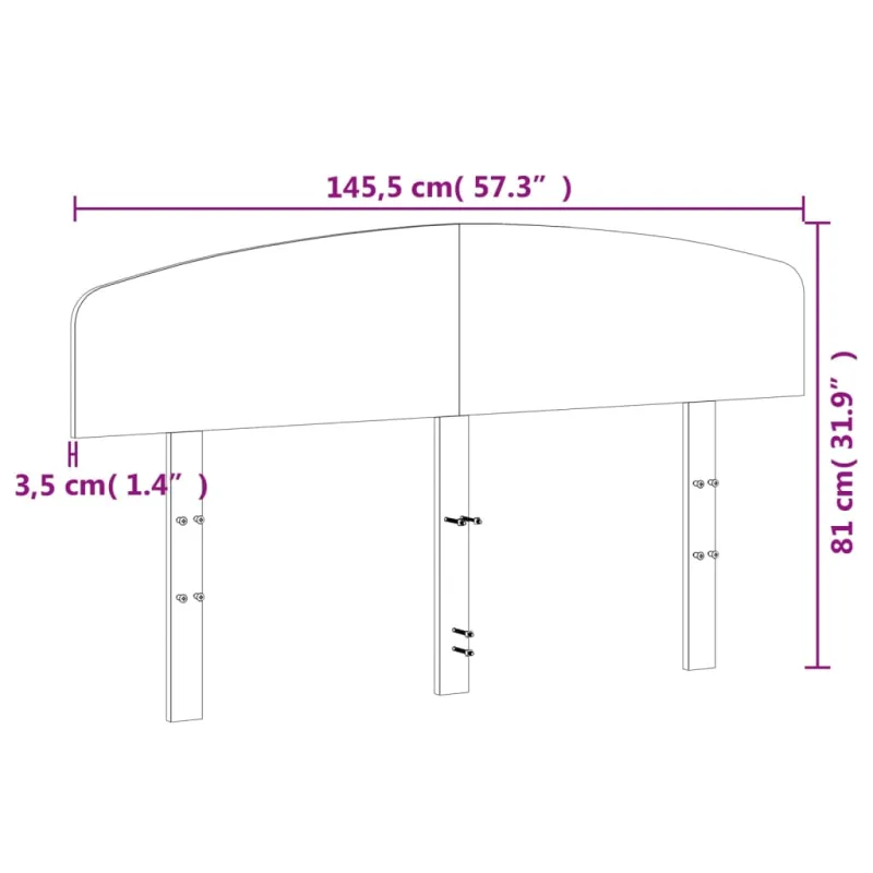 Galvūgalis, vaško rudos spalvos, 140cm, pušies medienos masyvas