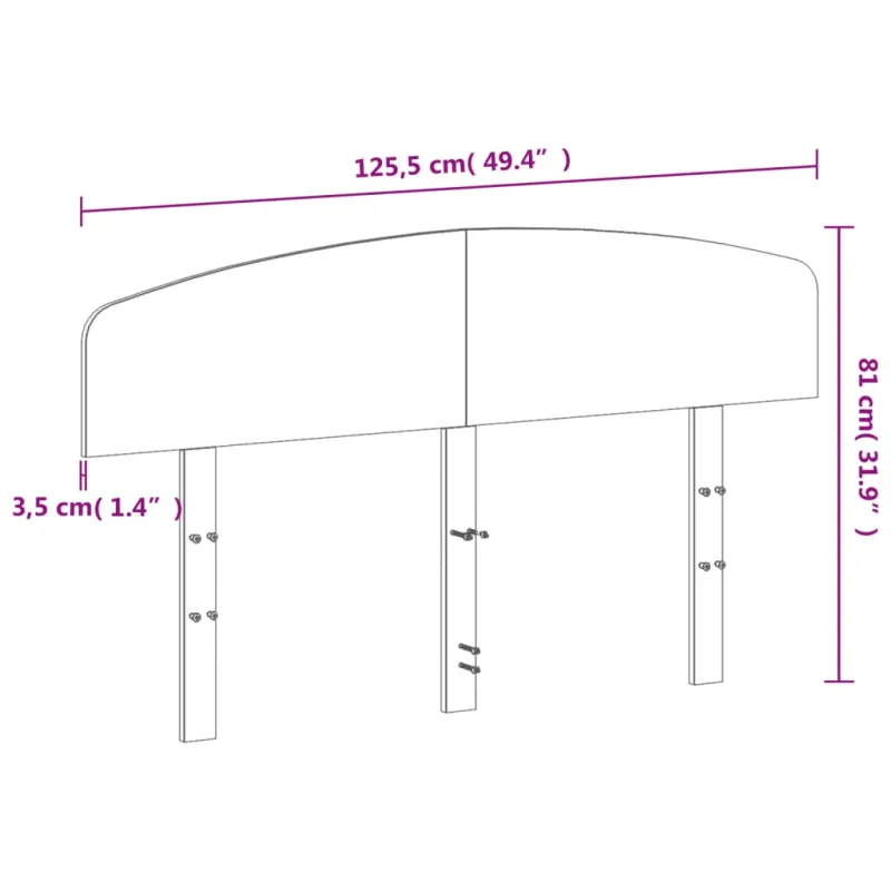 Galvūgalis, vaško rudos spalvos, 120cm, pušies medienos masyvas