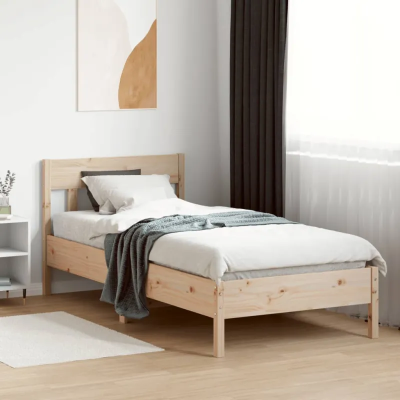 Lovos rėmas be čiužinio, 90x190cm, pušies medienos masyvas