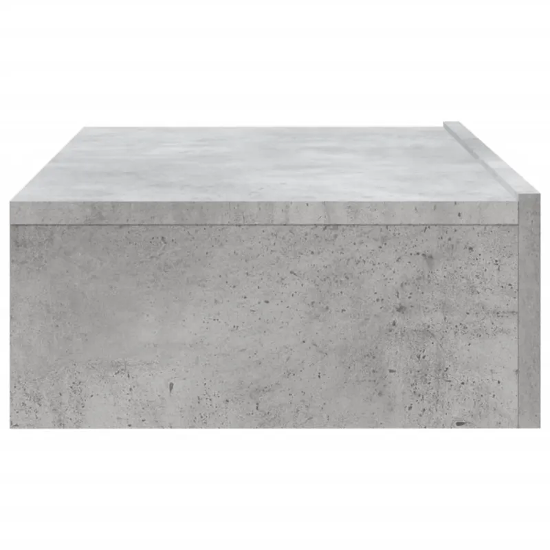 Televizoriaus spintelė su LED lemputėmis, betono, 60x35x15,5cm