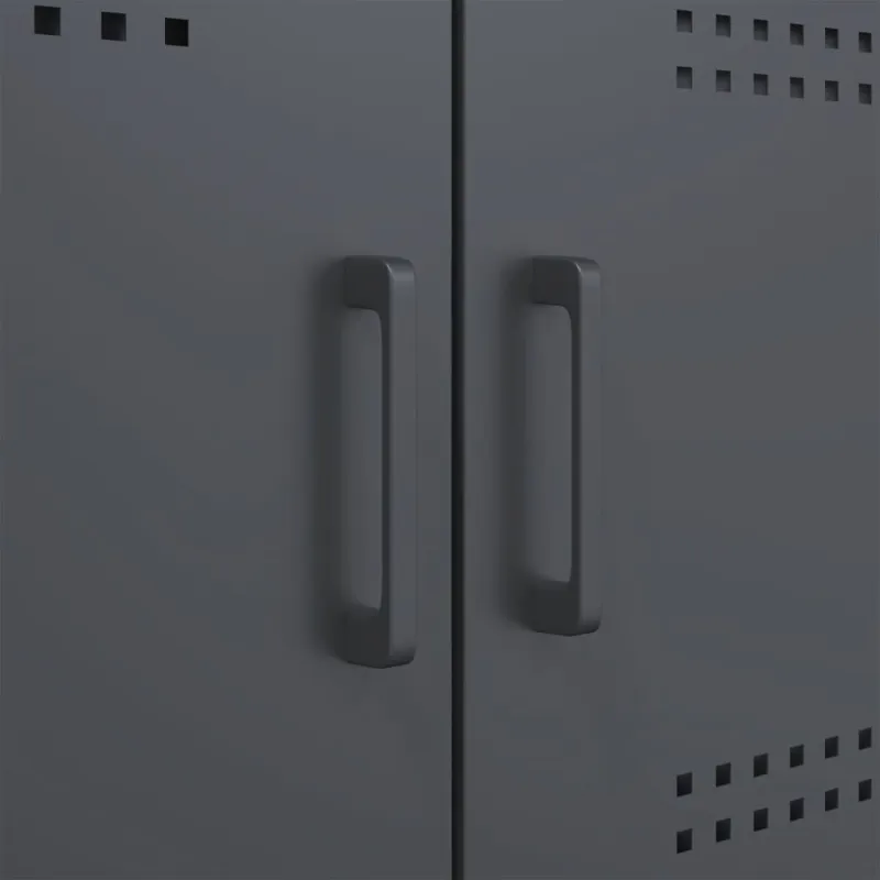 TV spintelės, 2vnt., antracito, 68x39x50,5cm, plienas