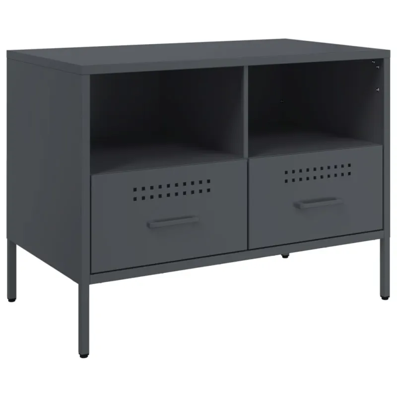 TV spintelės, 2vnt., antracito, 68x39x50,5cm, plienas