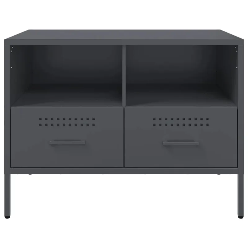 TV spintelės, 2vnt., antracito, 68x39x50,5cm, plienas