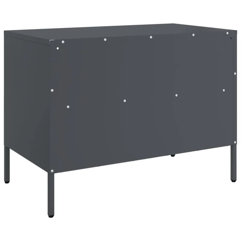 TV spintelės, 2vnt., antracito, 68x39x50,5cm, plienas