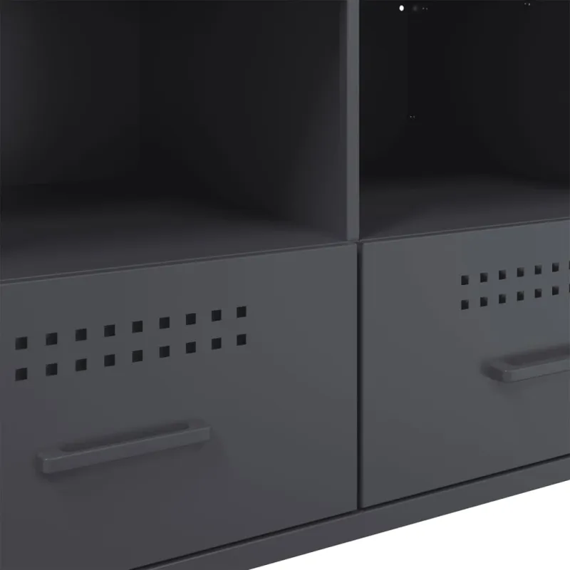 TV spintelės, 2vnt., antracito, 68x39x50,5cm, plienas