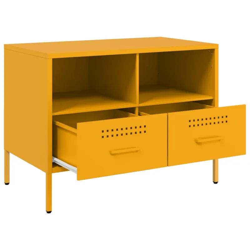 TV spintelės, 2vnt., garstyčių, 68x39x50,5cm, plienas