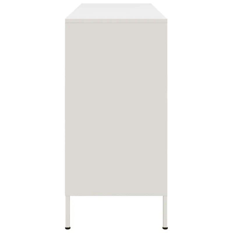 Šoninė spintelė, baltos spalvos, 100,5x39x79cm, plienas