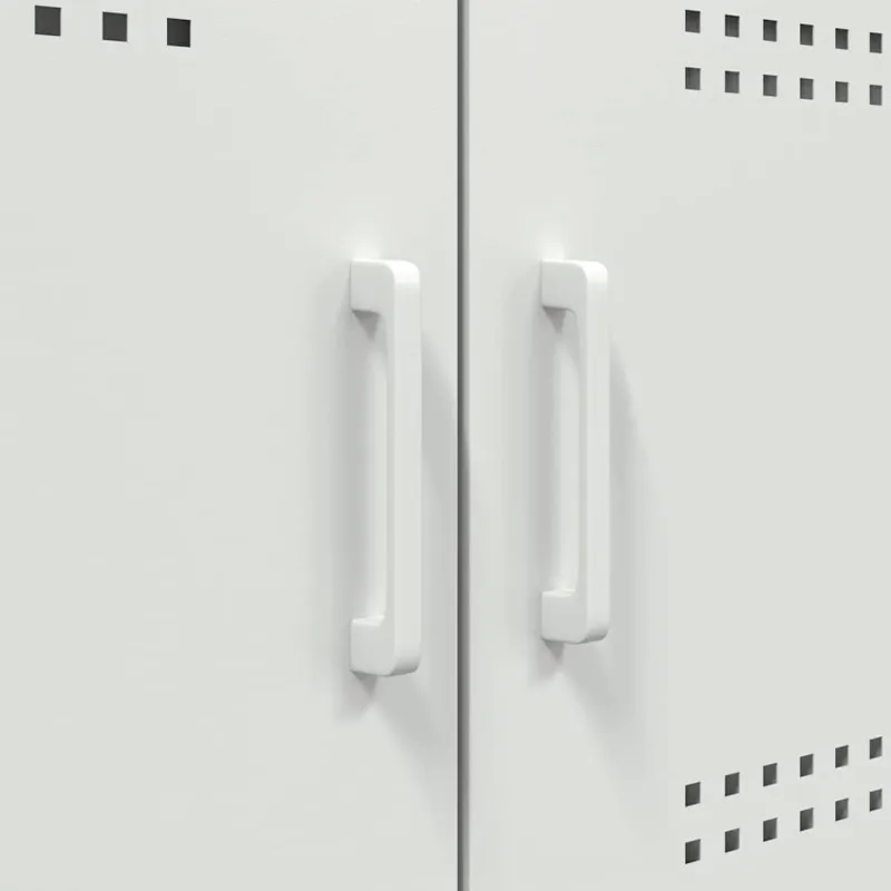 Šoninė spintelė, baltos spalvos, 100,5x39x79cm, plienas