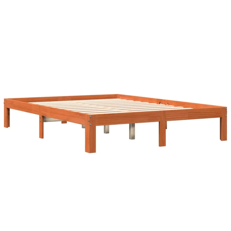 Lovos rėmas be čiužinio, vaško ruda, 120x190cm, pušis