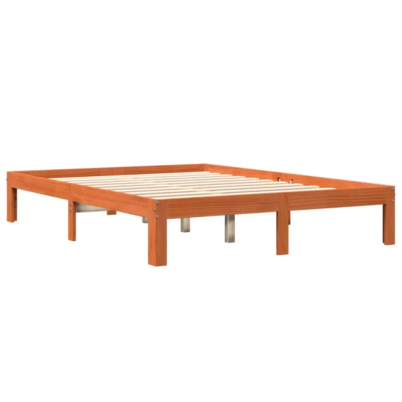 Lovos rėmas be čiužinio, vaško ruda, 140x190cm, pušis