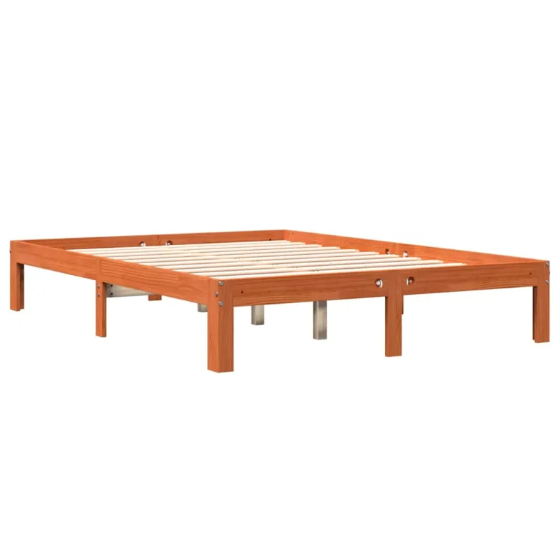 Lovos rėmas be čiužinio, vaško ruda, 140x190cm, pušis