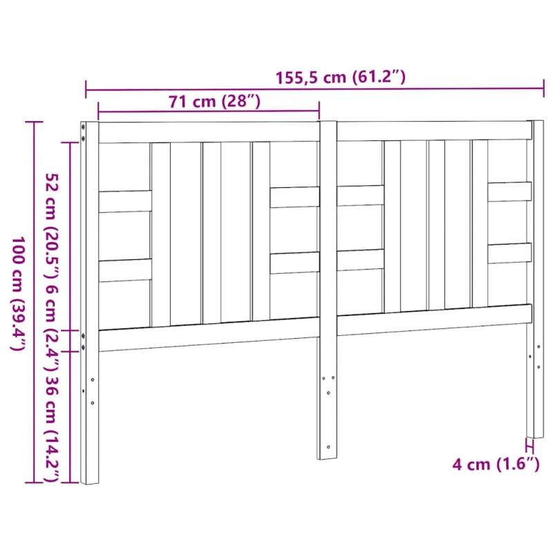 Galvūgalis, vaško rudos spalvos, 150cm, pušies medienos masyvas
