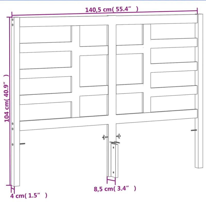 Galvūgalis, vaško rudos spalvos, 135cm, pušies medienos masyvas