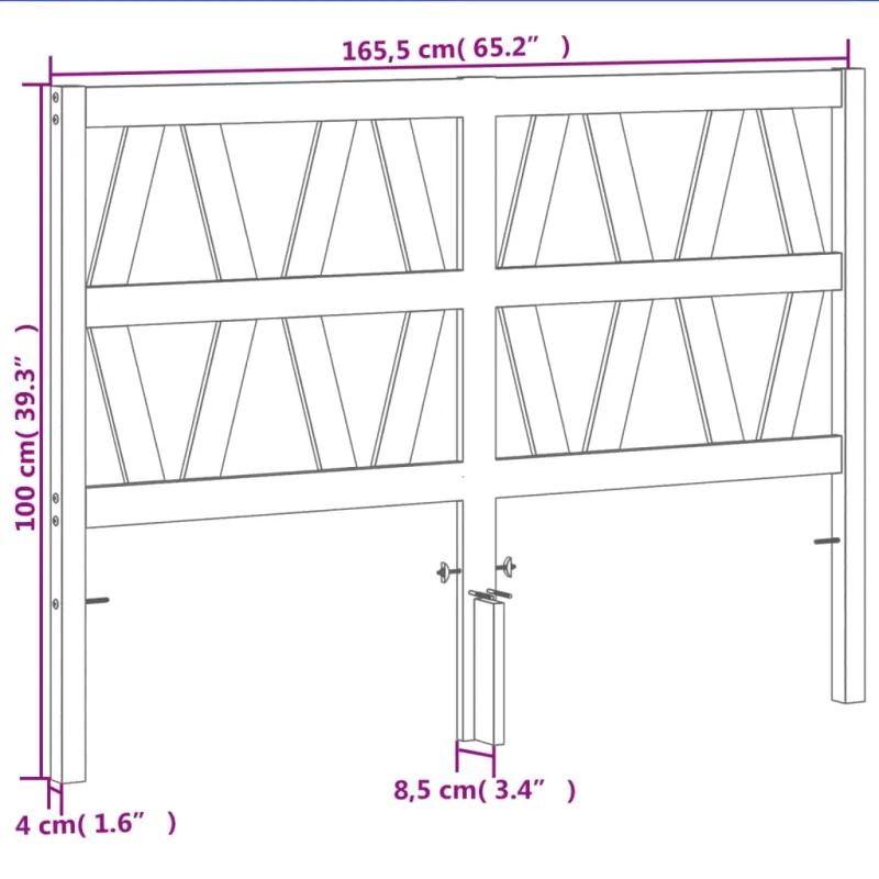 Galvūgalis, vaško rudos spalvos, 160cm, pušies medienos masyvas