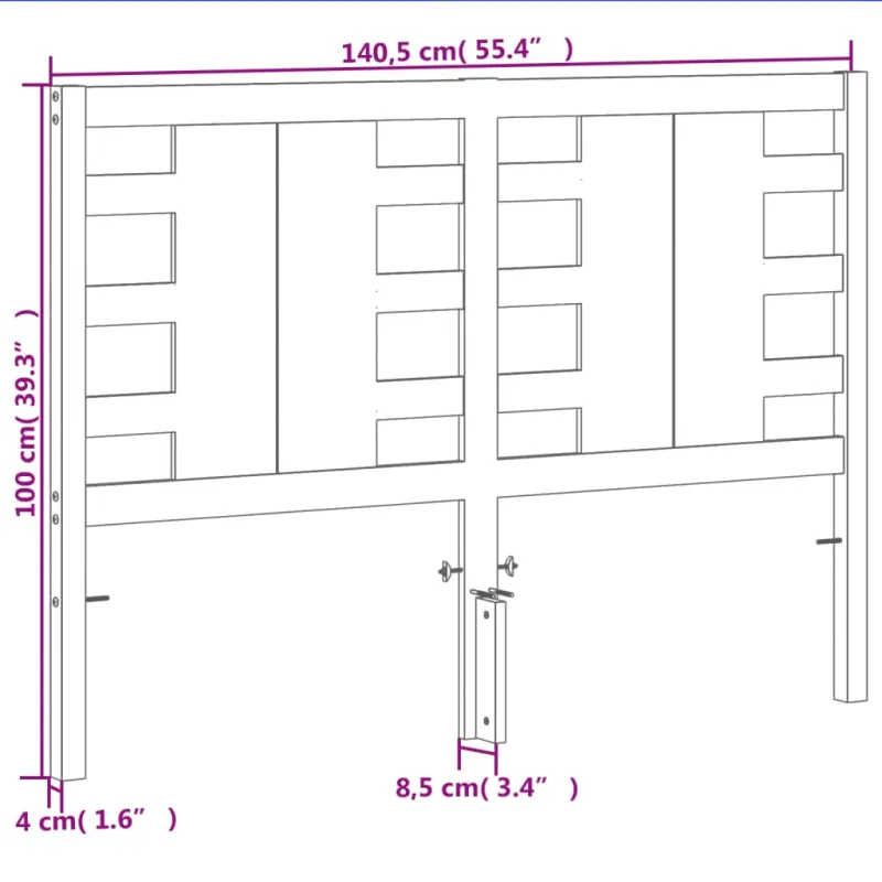 Galvūgalis, vaško rudos spalvos, 135cm, pušies medienos masyvas