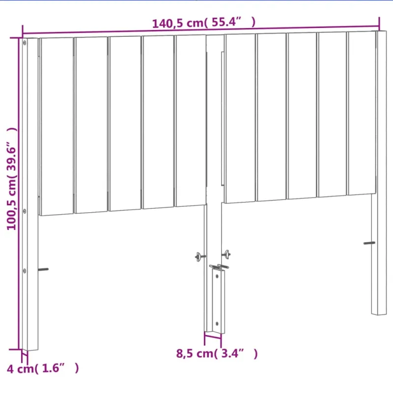 Galvūgalis, vaško rudos spalvos, 135cm, pušies medienos masyvas