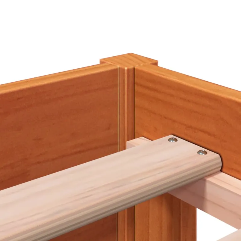 Dieninė lova be čiužinio Vaškas Ruda 75x190 cm Pušies masyvo